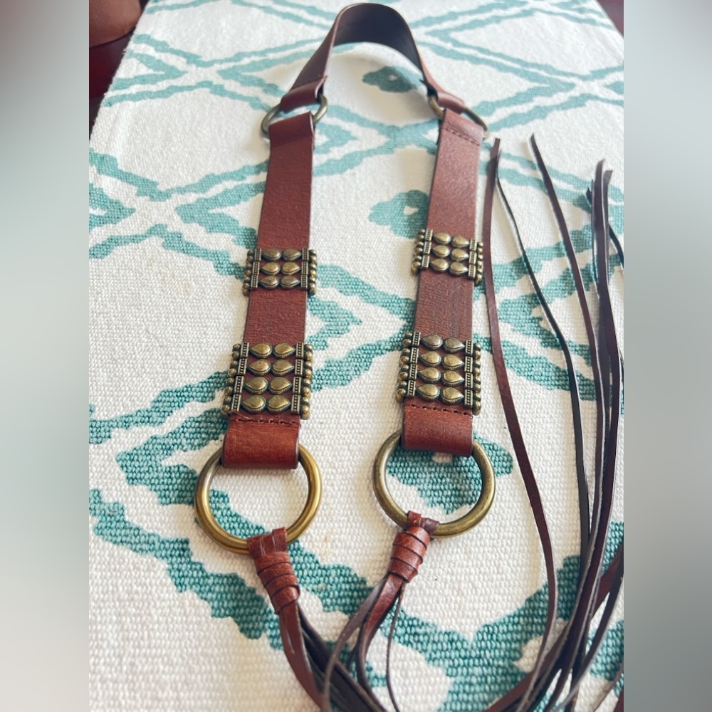Genuine Leather Accessory with Brass Hardware